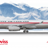 Transswiss - Swiss Confederation Airlines Airbus A330-300 Retro Livery