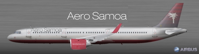 Aero Samoa Branding  A321