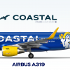F.08 Coastal Airlines | A319-100 | LA Rams Special