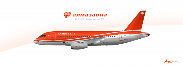 Almazavia - Sukhoi Superjet 100