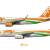 Jaya Airlines A320 poster