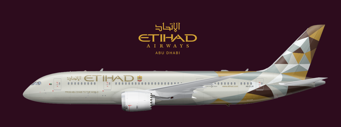 Etihad Boeing 787-8 (Facets Of Abu Dhabi Livery)