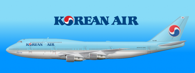 Korean Airlines Boeing 747-3B5