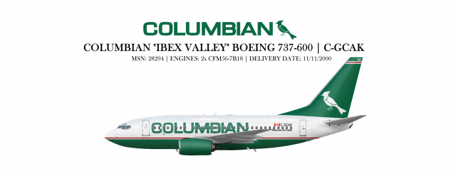Columbian 737-600 C-GCAK