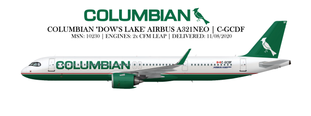 Columbian Airbus A321neo C-GCDF