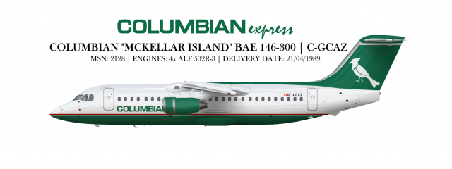 Columbian British Aerospace BAe 146-300 C-GCAZ