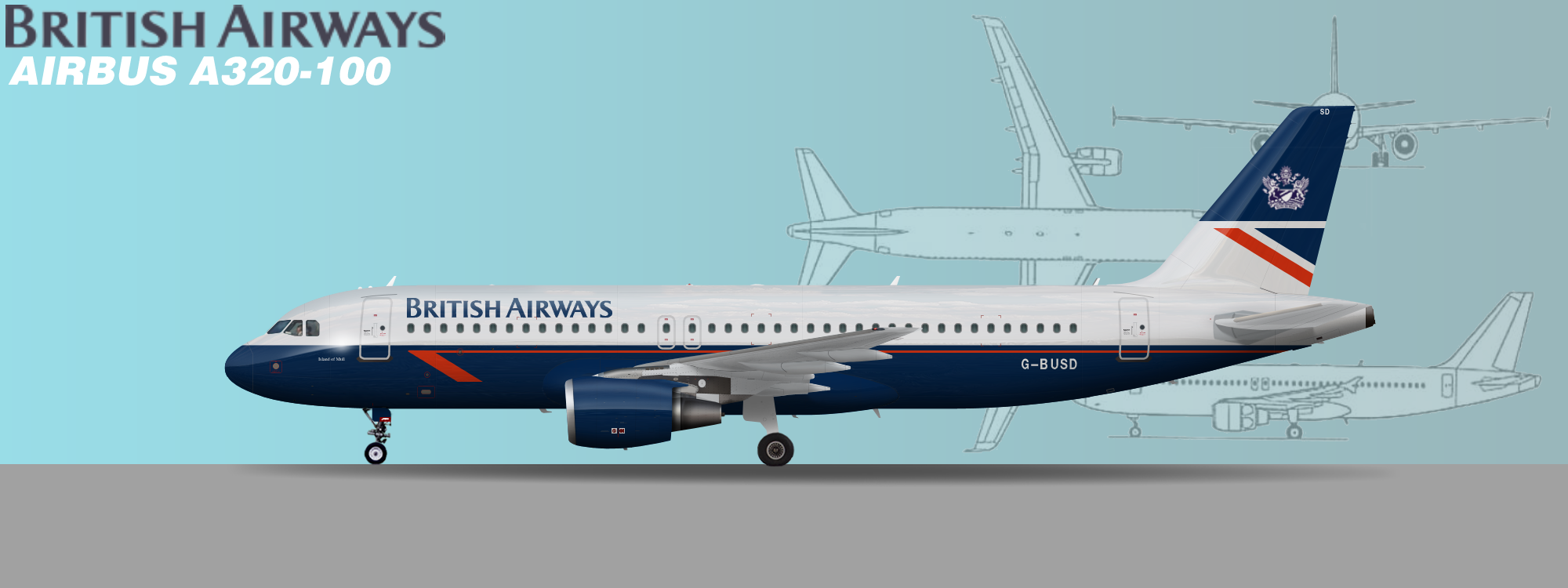 British Airways A320111 (GBUSD) Reality. Gallery Airline Empires