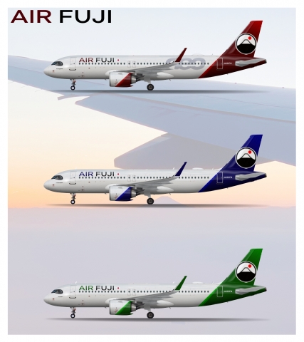 Air Fuji Tricolor A320neos
