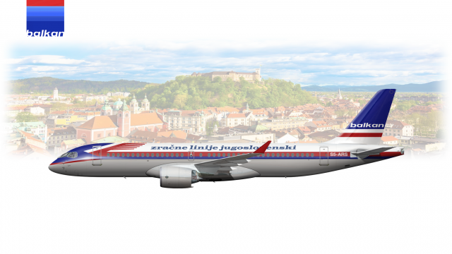 Balkan International Airways | Airbus A220-300 ZLJ Retro