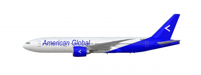American Global Boeing 777-200 - Blue Jet