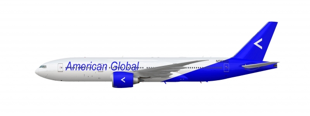 American Global Boeing 777-200 - Blue Jet American Global Boeing 777-200 - Blue Jet