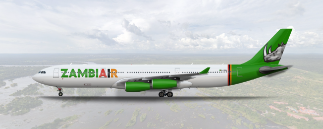 "Victoria Falls" Airbus A340-313 9J-ZRBA "Victoria Falls" Airbus A340-313 9J-ZRBA