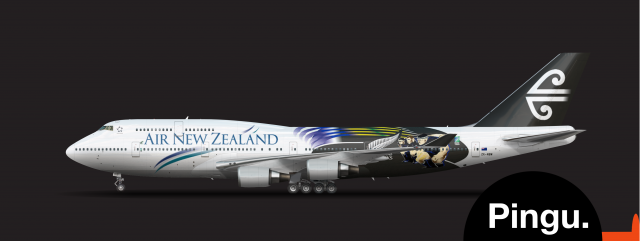 Air New Zealand All Blacks RWC 1999 Boeing 747-400