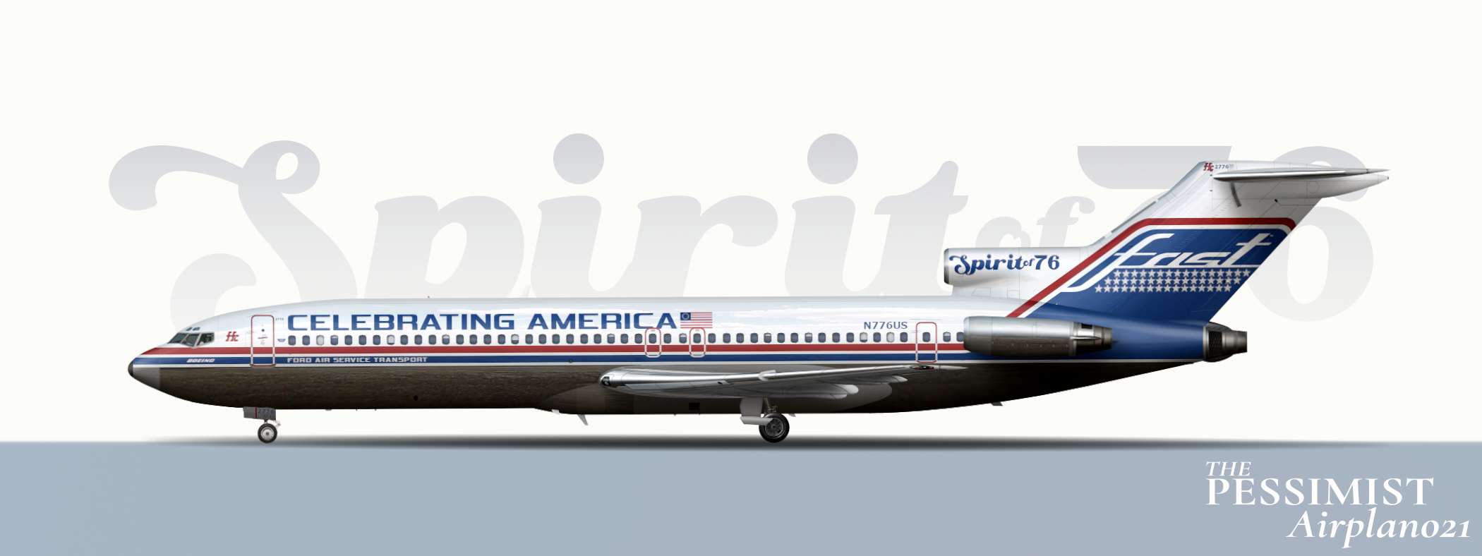 全日空商事 ANA 727-200 Triton Livery 1983 全日空商事 ANA 727-200 Triton Livery 1983 1:500 B727-200 ANA