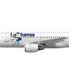 Lufthansa A319 - Lu Sticker