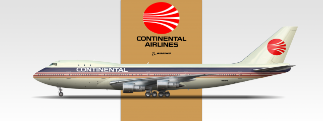 Continental Airlines 747-143