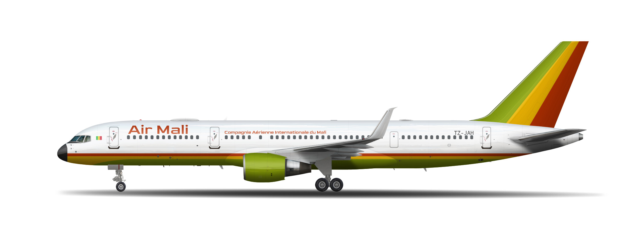Air Mali Boeing 757200 Aircraft by Quad Gallery Airline Empires