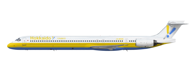 Hokkaido Airlines MD-90 (1995-2013 Livery)