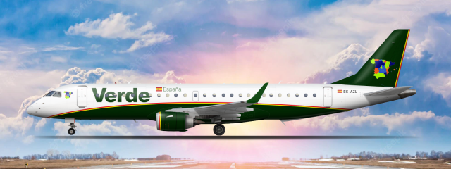 Verde Lineas Aereas Embraer E190