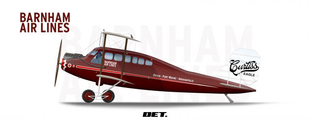 1-1 | Barnham Air Lines | Curtiss Eagle III | 1921-1928