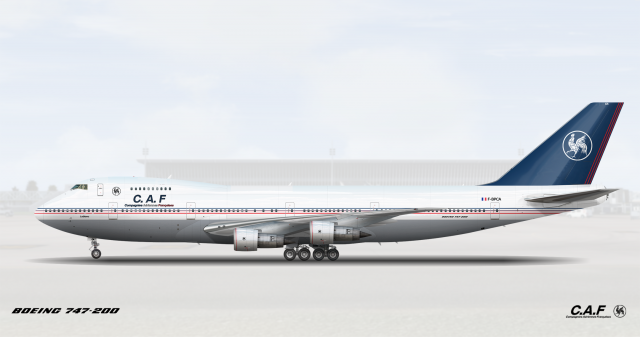 Boeing 747-200 - F-BPCA - (80s Livery)