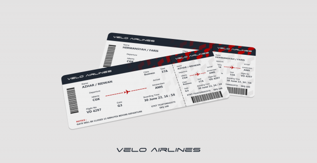 Velo Airlines - Boarding Pass