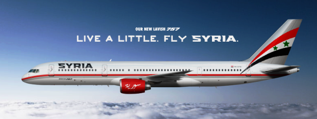 Syria 757-200 "Sleek Carmine"