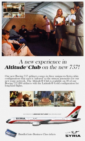 SYRIA Altitude Club print ad