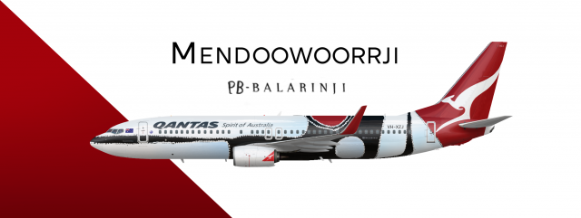 Qantas 737-838 Mendoowoorrji