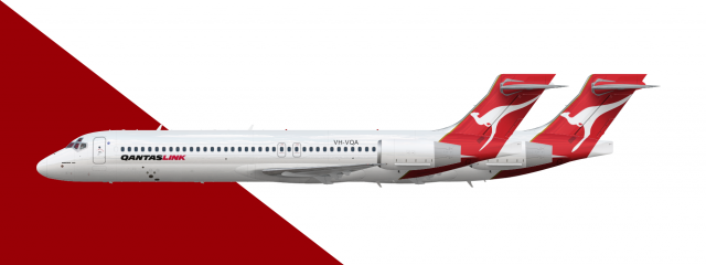 Qantaslink 717s with different tail logos Qantaslink 717s with different tail logos