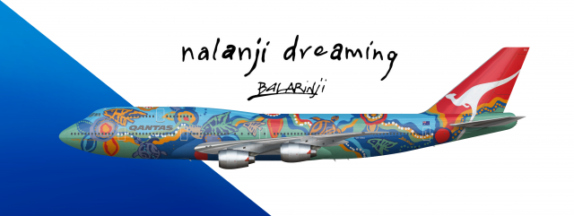 Qantas 747-300 Nalanji Dreaming