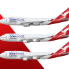 Qantas 747 OneWorld liveries