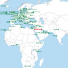 Fly Kuwait Route Map