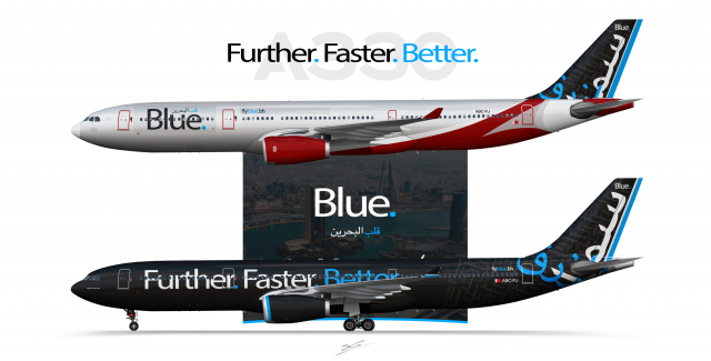 Blue. A332 Blue. A332