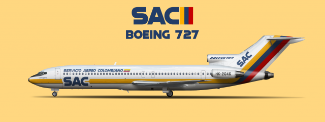 SAC 727 90s-early 2000s livery