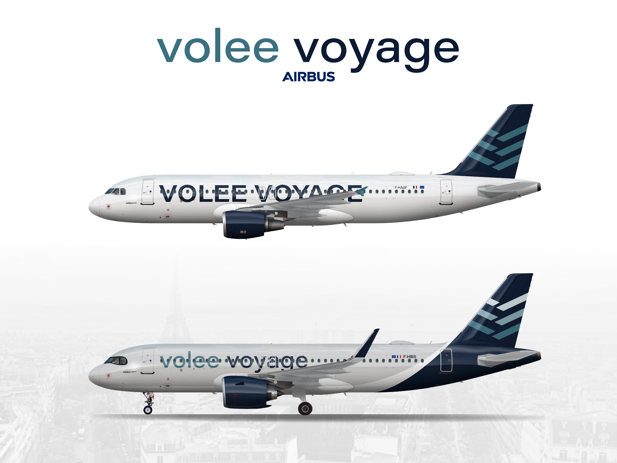 Volee Voyage Airbus A320200 and A320neo European Airline Liveries