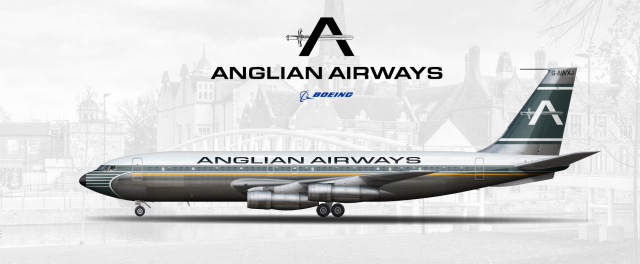 Anglian Airways Boeing 707-120B