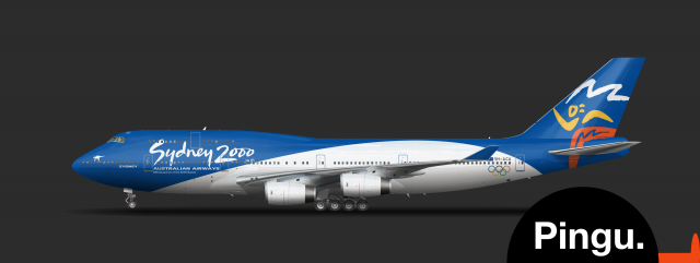 Australian Airways Boeing 747-400 Sydney 2000 Olympics Livery