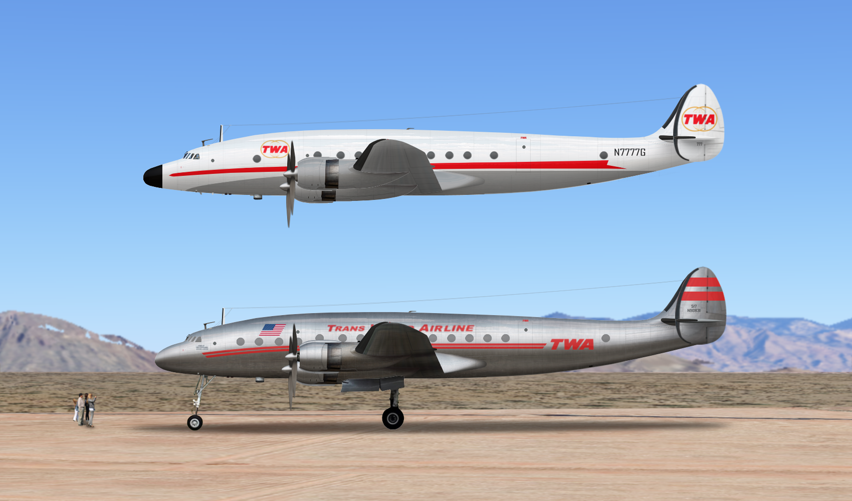 older TWA connies - Airliners - Gallery - Airline Empires