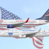 USA presidential candidate planes