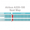 Seat map A220 100