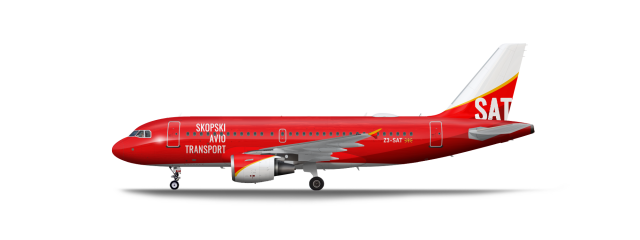 Skopski Avio Transport (SAT) Airbus A319