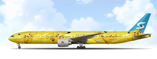 SKYWING Airlines スカイウィング B777-300ER 「PIKACHU JET SW」