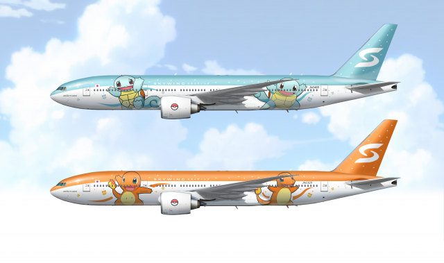 SKYWING Airlines スカイウィング B777-200ER Poké-Jets