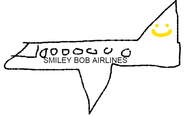 smiley bob airlines A737 cessna livery
