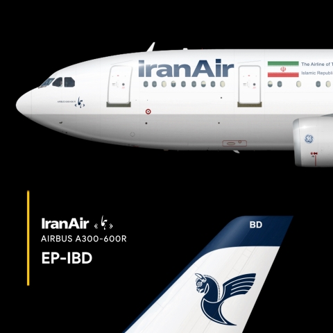 IranAir Airbus A300-605R EP-IBD