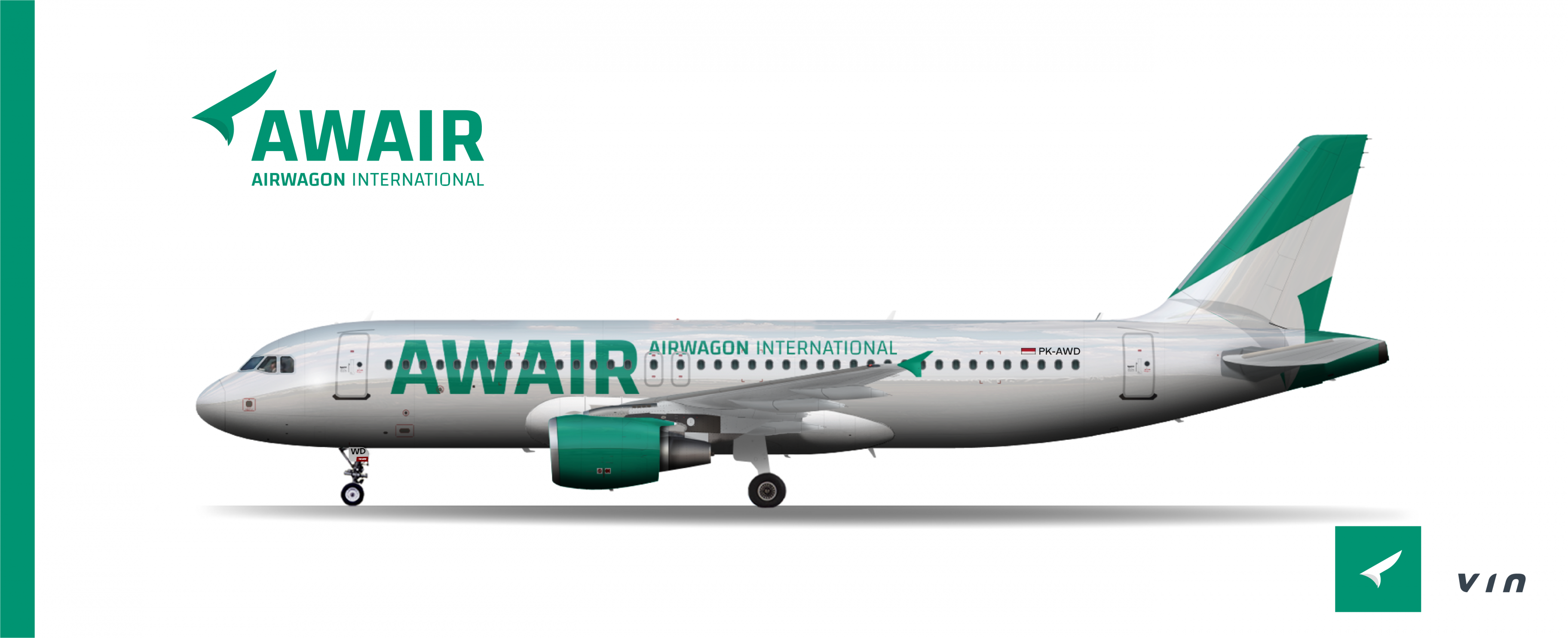 AWAIR Air Wagon International A320-216 (2023) - The Random Ideas - Gallery  - Airline Empires