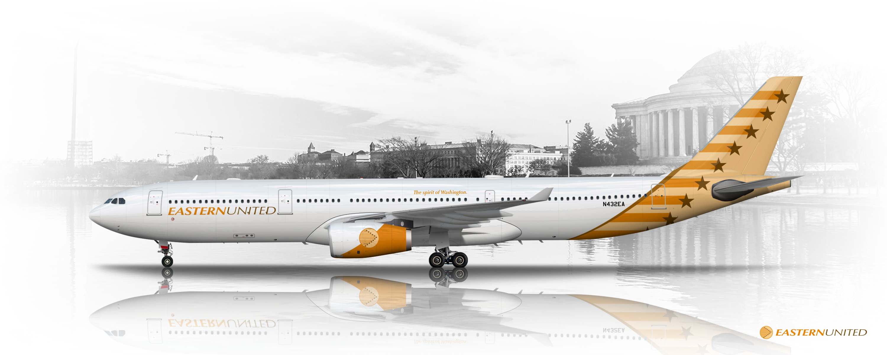 20012012 Airbus A330300 Eastern United Spirit of Washington