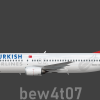 Turkish Airlines Old Livery Boeing 737-400 | TC-JDF Ayvalık