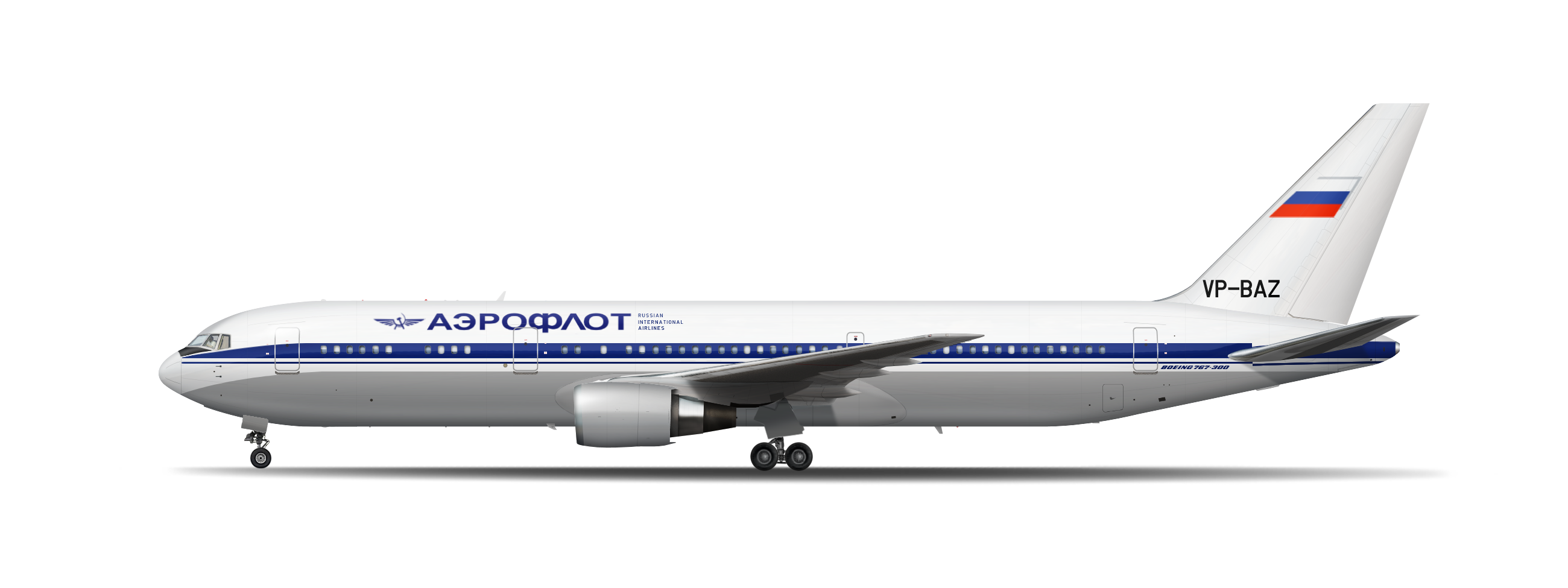 VPBAZ Aeroflot Boeing 767300 RealWorld Liveries Gallery